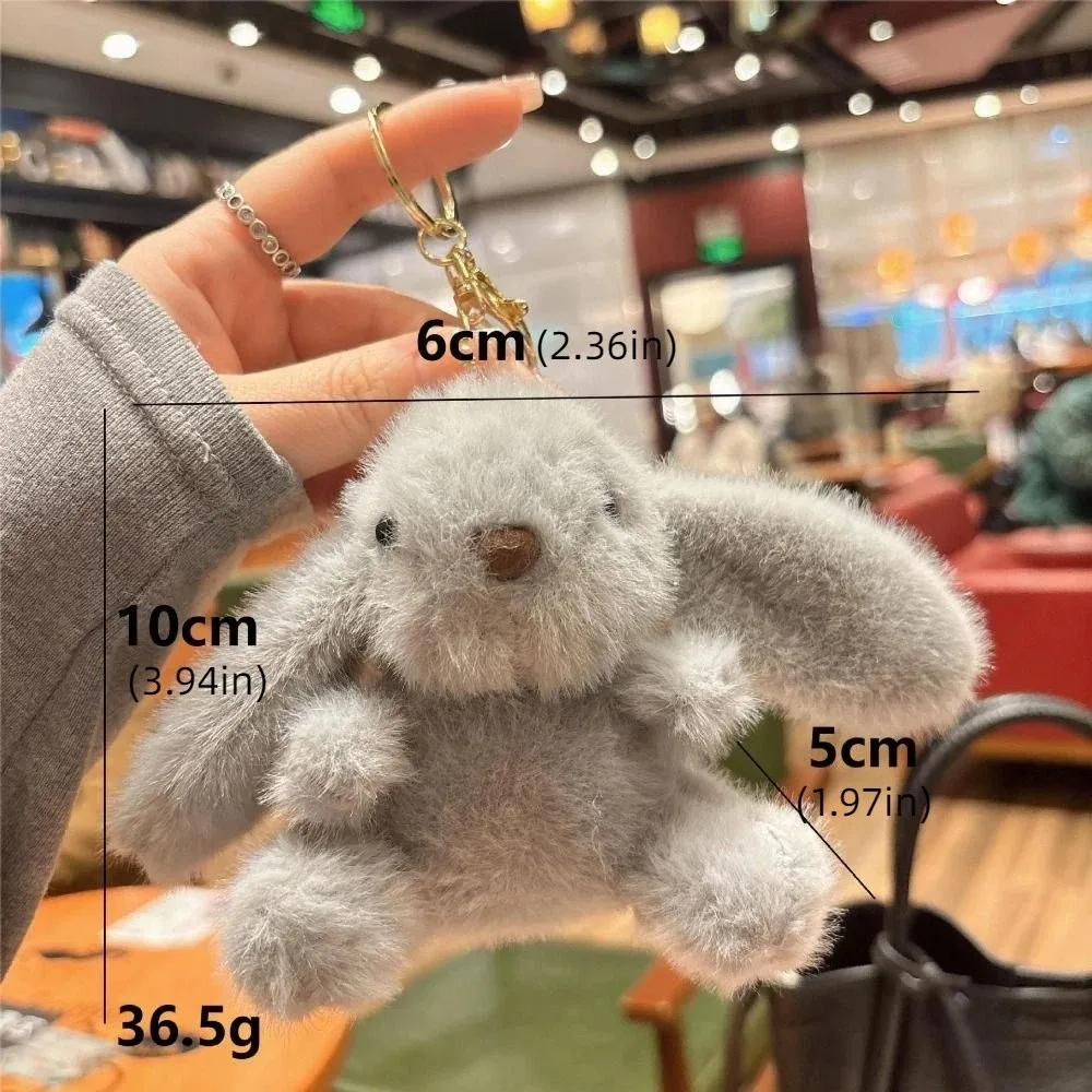 Llavero de peluche conejo suave para bebé – accesorio seguro - imagen 3