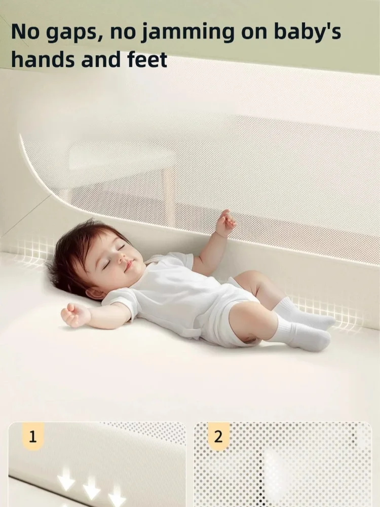Barandilla de seguridad para cama de bebé y niños – Protector ajustable - imagen 5