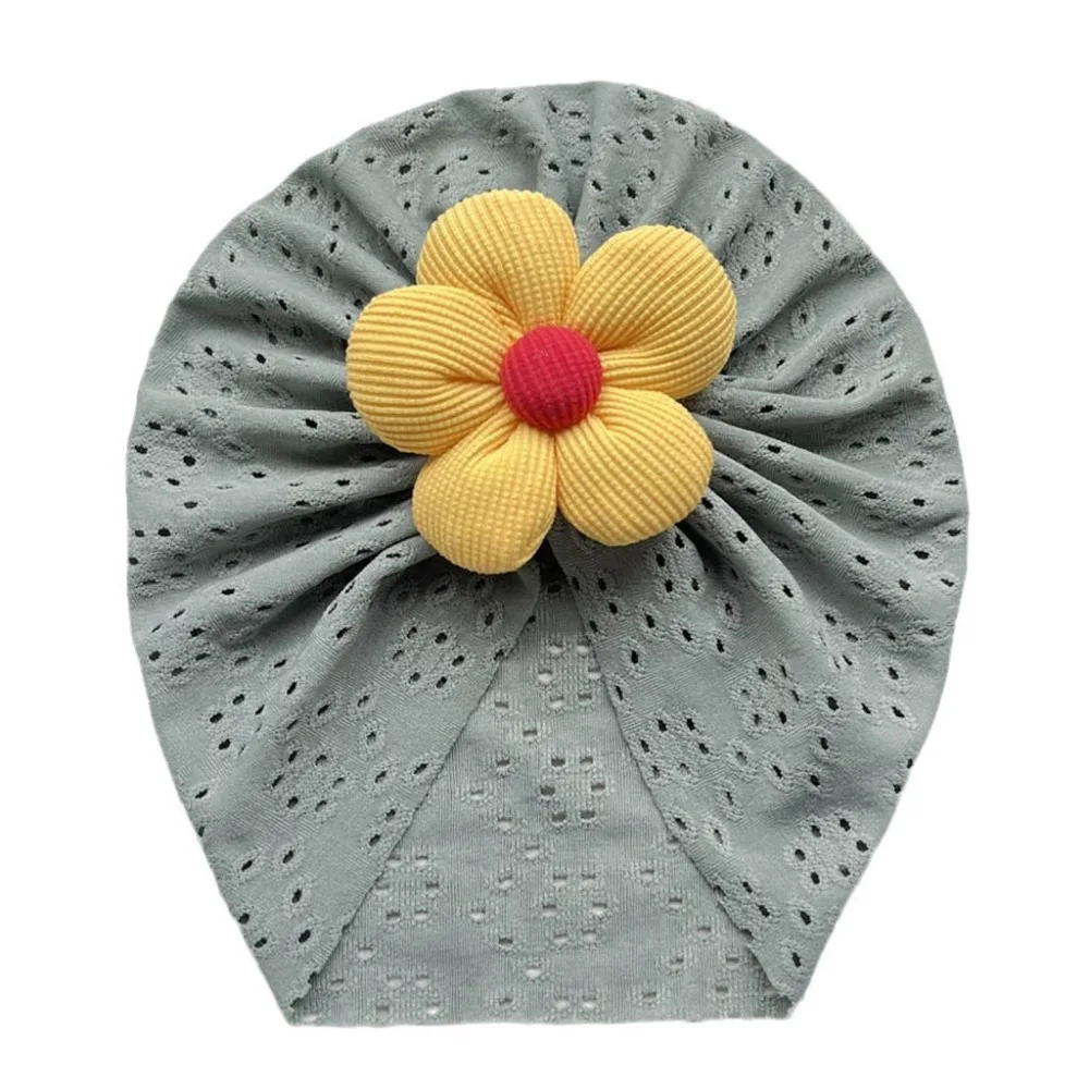 Gorro de verano floral transpirable y elástico para bebé niña - imagen 2