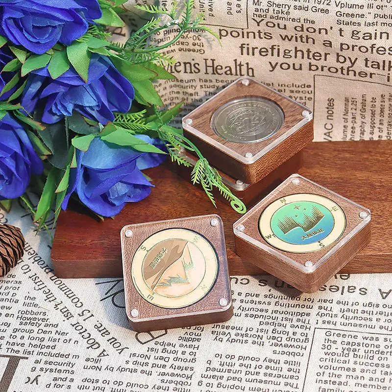 Estuche de madera para monedas conmemorativas de colección - imagen 5