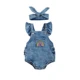 Romper-Blue Rainbow