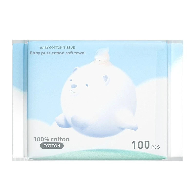 Toallas Suaves de Algodón Puro para Bebés! Doble uso, seco y húmedo, 100% algodón, suave para la piel, desechable, perfecto para la limpieza del rostro y las manos del bebé - imagen 5