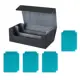 Black Gray with Blue
