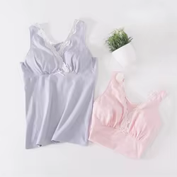 Ropa de maternidad de verano, Top de lactancia, camisola sin mangas, ropa de lactancia para mujeres embarazadas, camiseta sin mangas sin aros, chaleco de lactancia
