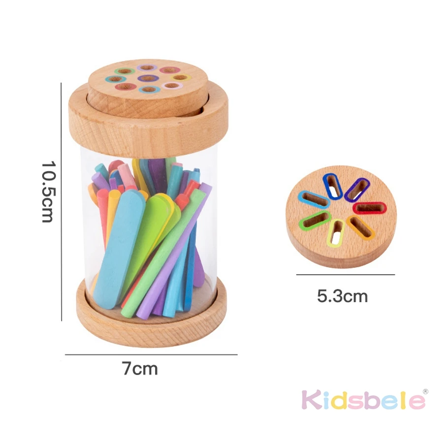 Clasificador de colores Montessori en madera – Juguete sensorial para niños - imagen 5