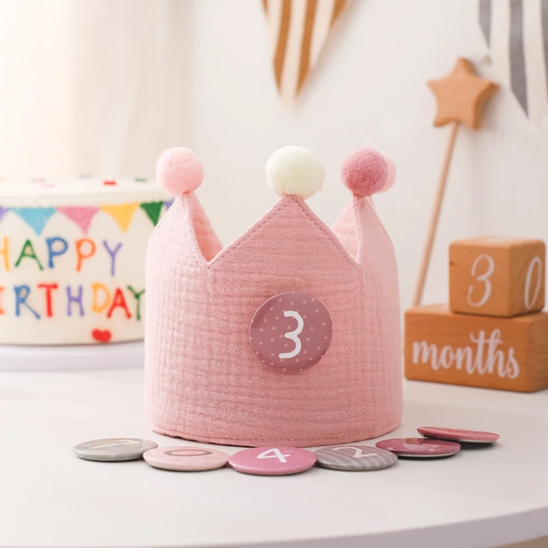 Decoración de fiesta de cumpleaños de bebé, accesorios de fotografía, silla de comedor, borla, Pancarta, adorno de pastel, sombrero de cumpleaños para niños, regalo de nacimiento - imagen 4