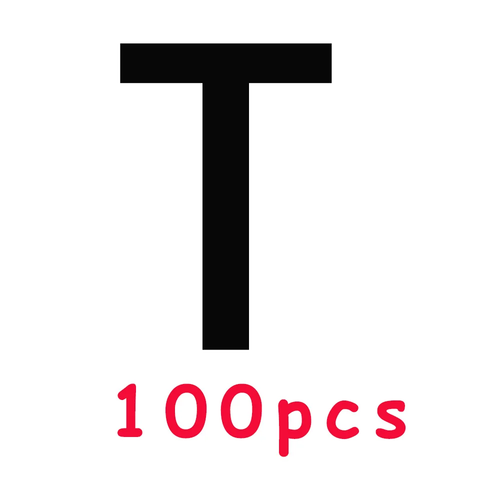 100pcs T
