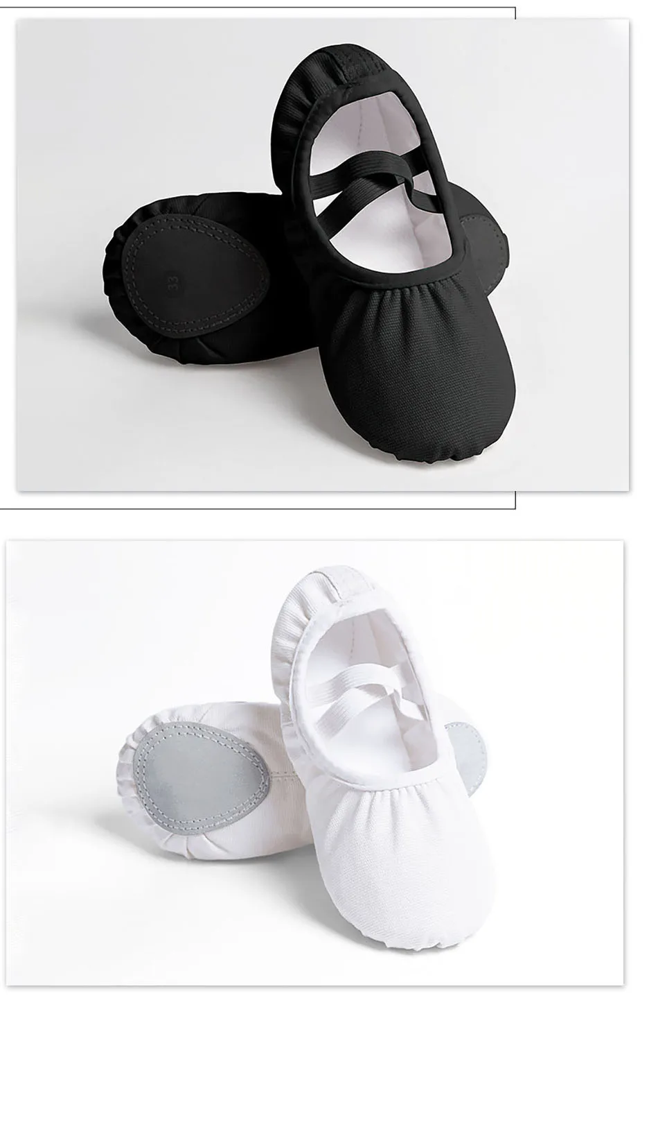 Suela dividida blanda de zapatillas ballet para niña