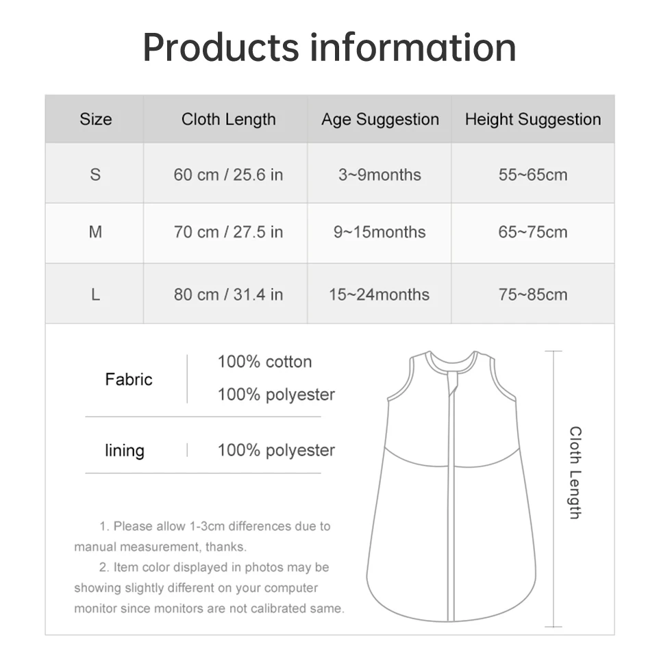 Saco de dormir para bebé 3 a 24 meses, otoño, manta 1,5 Tog, Doudou, sensación suave, estampado concha estrella mar, estilo chaleco - imagen 5