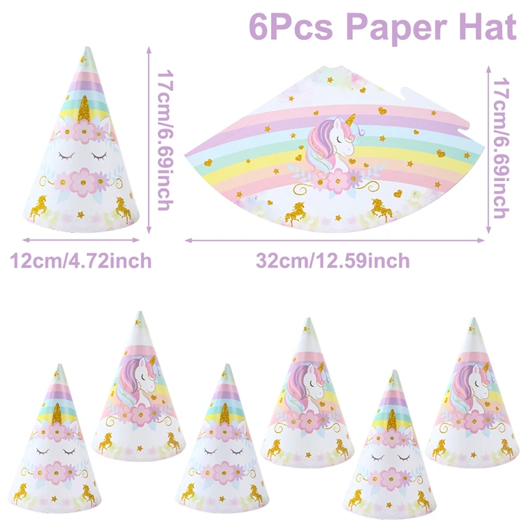 6pcs paper hat