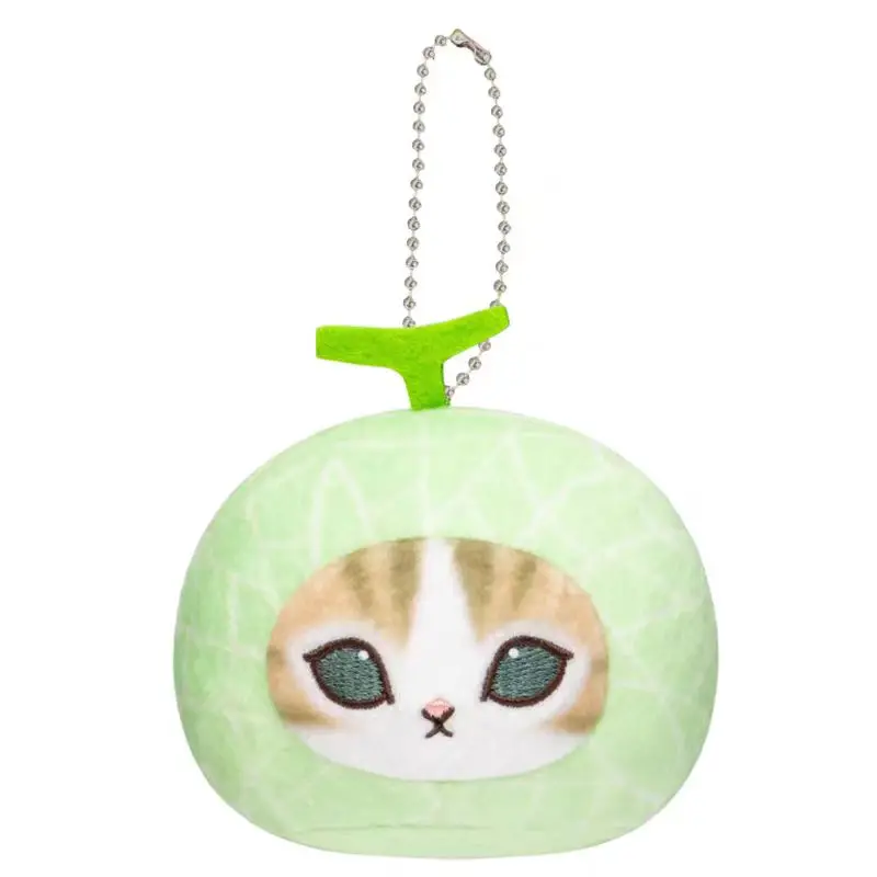 Figura de acción genuina gato fortuna fruta arenosa en forma de cabeza grande colgante Gacha fruta gato - imagen 5
