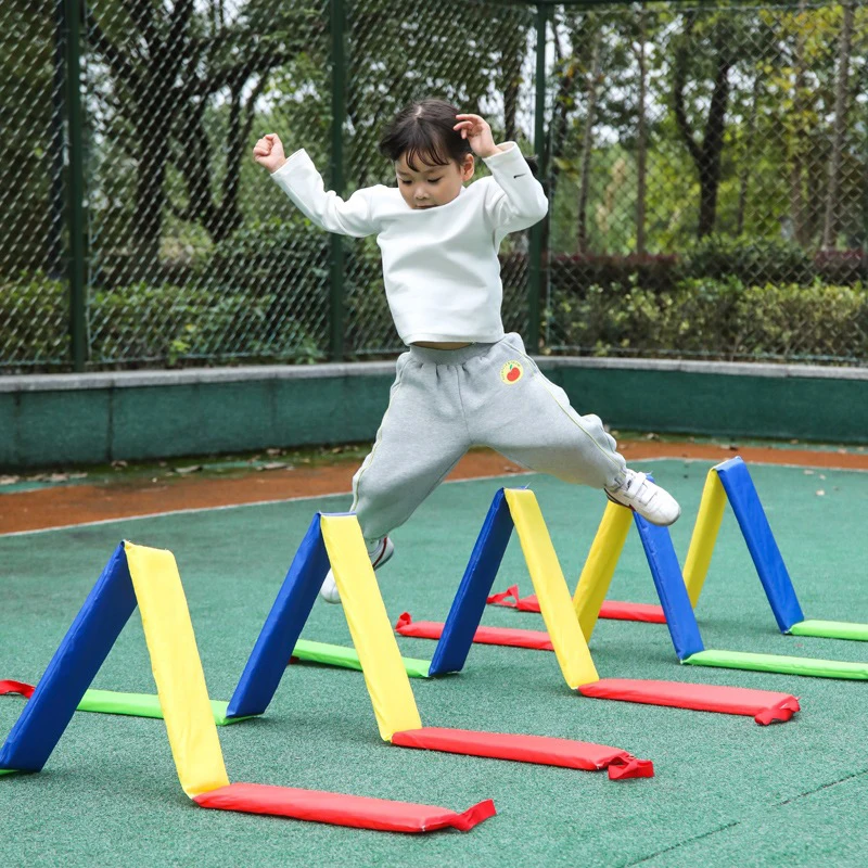 Juego de agujeros de perforación divertido para niños, juegos múltiples, entrenamiento físico, juguete de celosía para saltar, accesorios deportivos para guardería, juguetes para juegos al aire libre - imagen 3