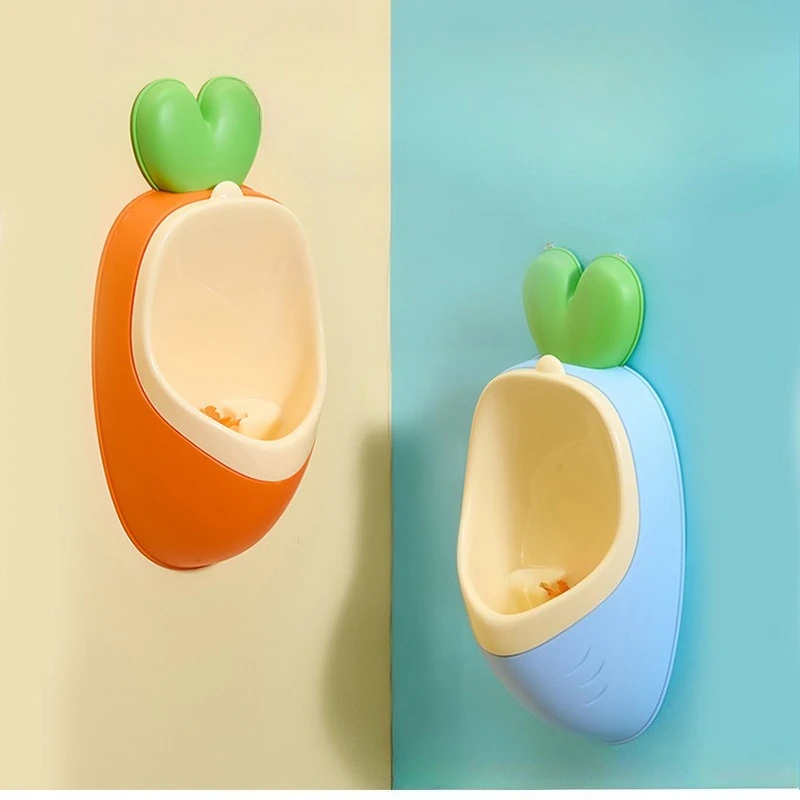 Orinal de entrenamiento para ir al baño con diseño de dibujos animados para niños, urinario colgado en la pared, uso diario para entrenamiento, soporte Vertical para orinar, entrenador - imagen 3