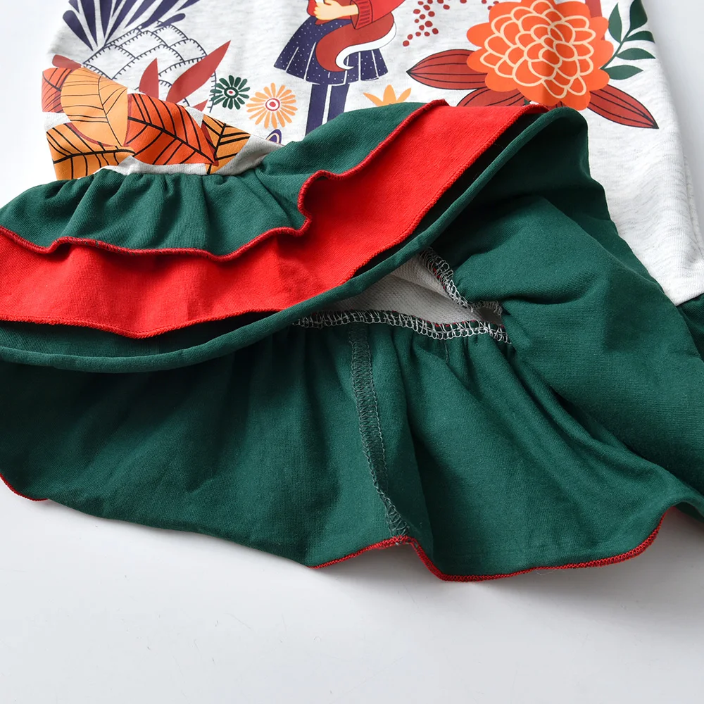 Vestido DXTON de algodón con estampado floral para niñas - imagen 2
