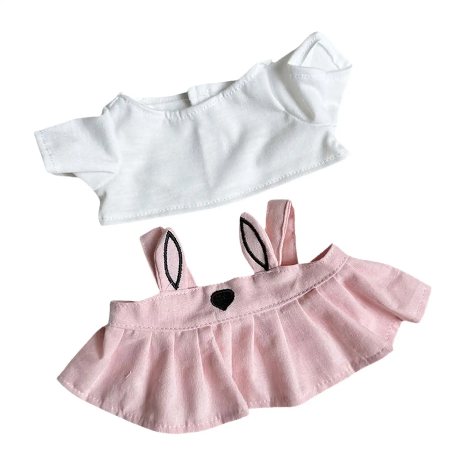 38 cm Doll Skirt Set,Doll Clothing,Plush Doll AccessoriesCostumes,Fashion Adorable Doll Outifits Doll Dress up for Girl Gift