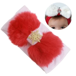 Diadema bebé y gorros navideños con copos de nieve para fotos