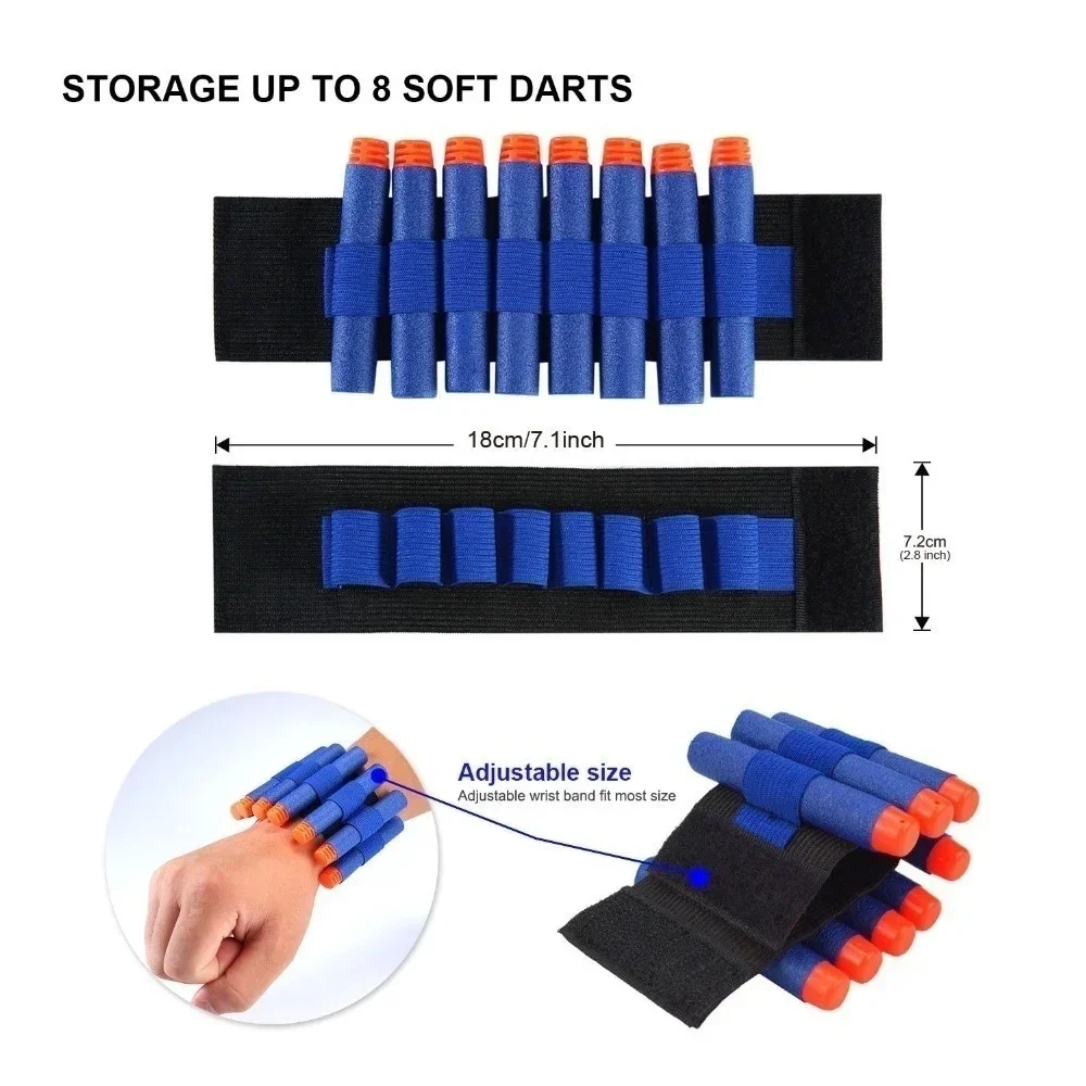 Kit de soporte de chaleco táctico para exteriores para niños, accesorios de armas de juego, juguetes para Nerf n-strike Elite Series, balas, regalos para niños, juguete - imagen 3