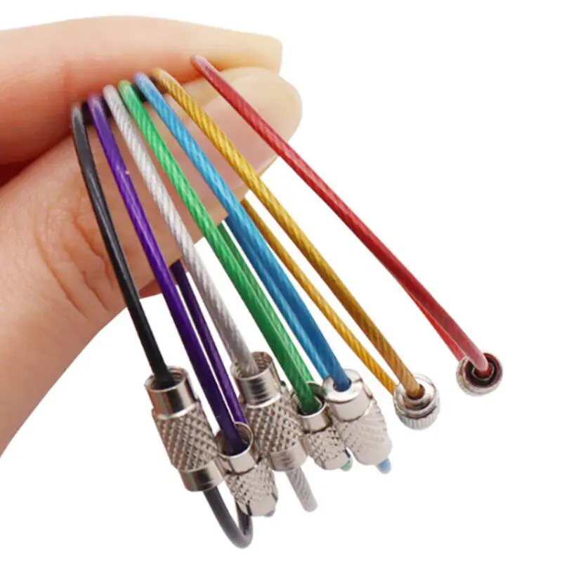 TMZ Llaveros de acero inoxidable multicolor para niños resistentes - imagen 4