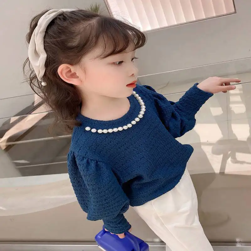 Blusa de princesa con cuentas para niña – Manga larga - imagen 5