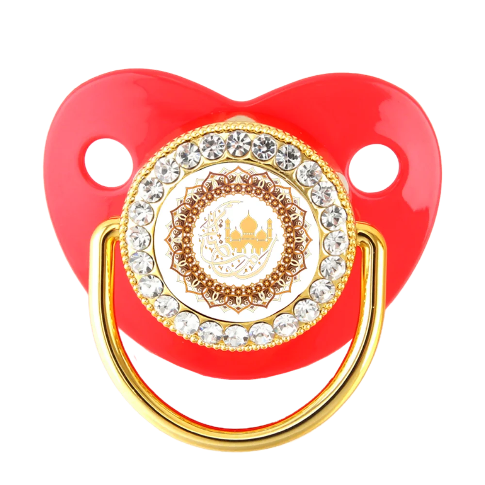 [Juguetes para masticar para recién nacidos] chupete musulmán para bebés, pezones de silicona para bebés sin bisfenol, juguetes para la dentición para recién nacidos, Navidad - imagen 3