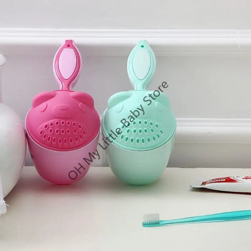Enjuagador cascada baño bebé dibujos animados M76C, champú para niños, taza enjuague, lavado ducha baño - imagen 2