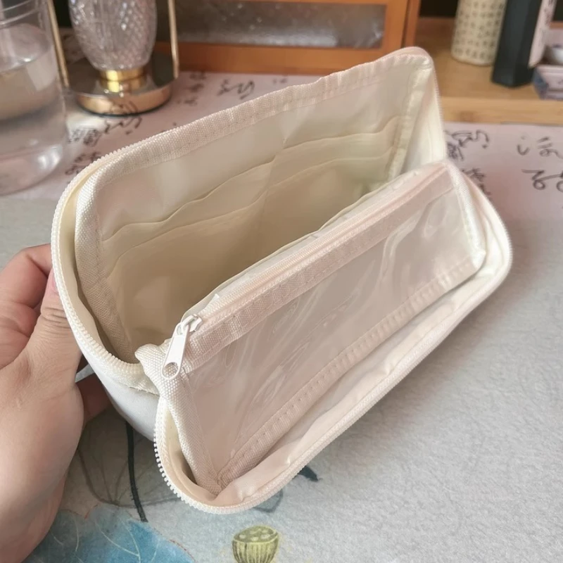 Estuche para lápices multicapa de gran capacidad, estuche para lápices de papelería para niñas, estuche para lápices de tela de algodón para niñas, regreso a la escuela - imagen 3