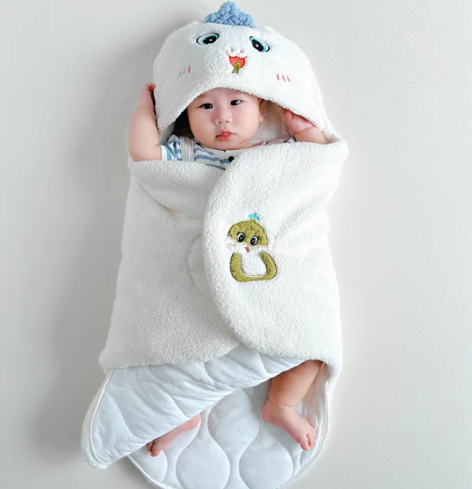 Edredón de terciopelo para cuna – Estampado animal para primavera y otoño - imagen 5