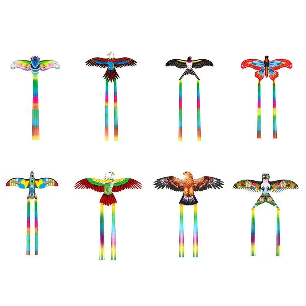 Cometa de águila de plástico de 30 metros, loro, águila, golondrina, avión, mariposa, dibujos animados, pipas de águila grandes, juguete dinámico DIY, cometas de pájaros voladores - imagen 3
