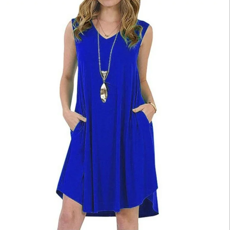 Vestido de maternidad otoñal sin mangas ceñido casual para embarazadas - imagen 3