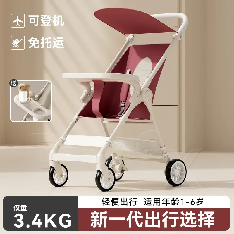 Cochecito de bebé conveniente para viaje, cochecito plegable, puede tabla, cochecito portátil pequeño - imagen 3