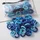 100 pcs blue