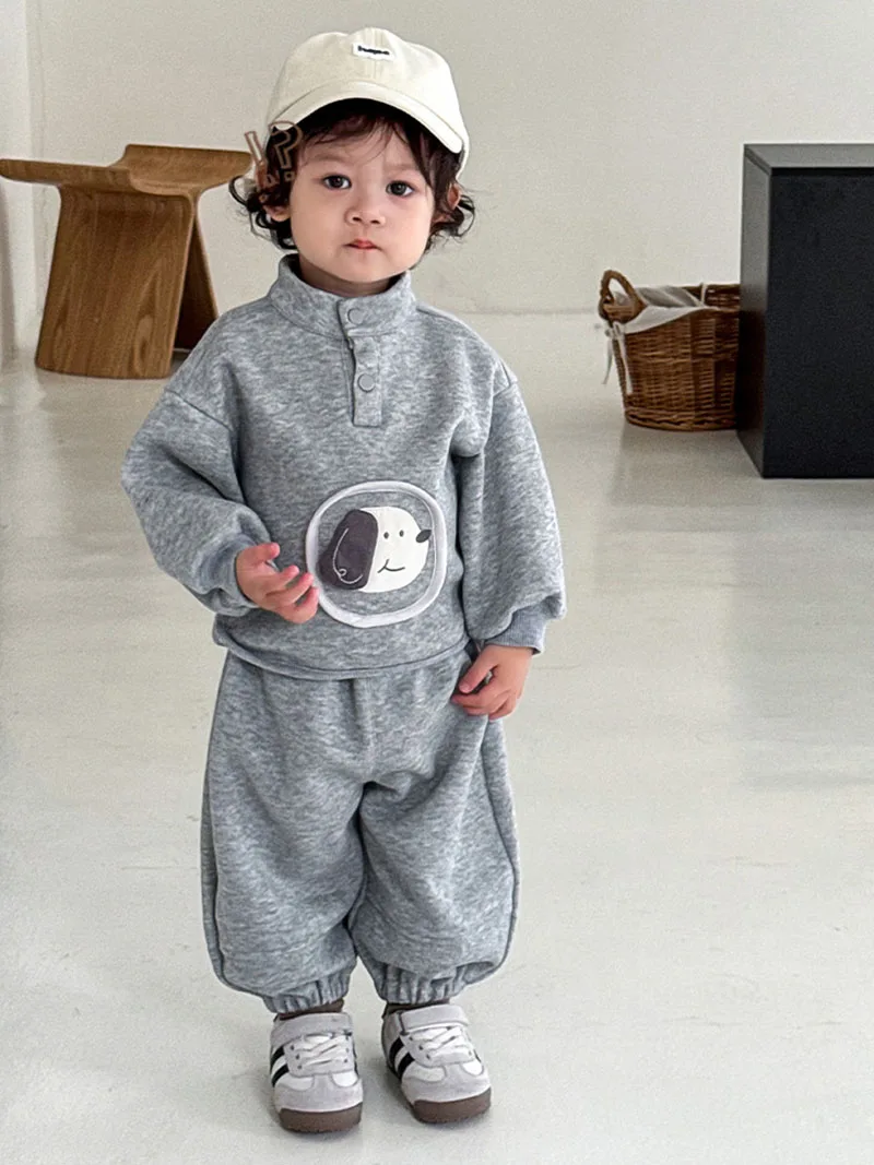 MILANCEL nuevo otoño niños sudadera 9M-5T lindos perros de dibujos animados niñas Sudadera con capucha + Pantalones de chándal sueltos coreanos niños traje de ocio - imagen 4