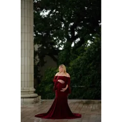 Vestido de algodón para sesión de fotos de embarazo