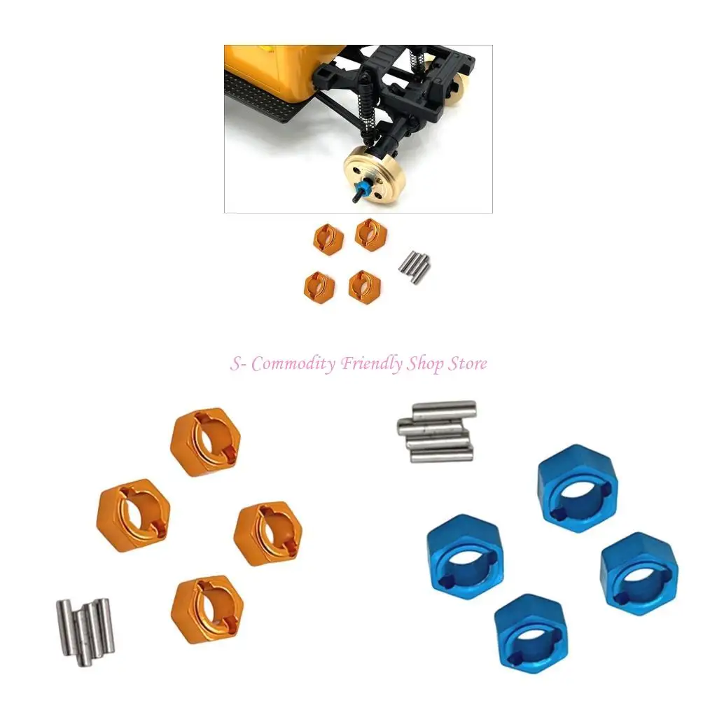 85AE 7mm Couplers Black for Improved Grip and Precisions Remote Control Vehicles Wheel Clamp