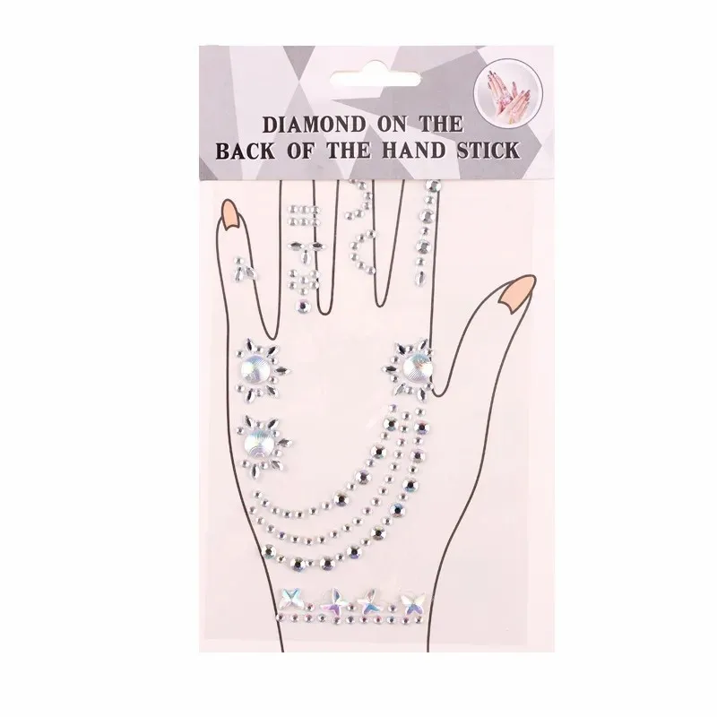 Pegatina decorativa de Palma de cristal acrílico, Festival de Música, Bar, fiesta, bola, puesta en escena, joyería, pegatina de diamante para uñas - imagen 3