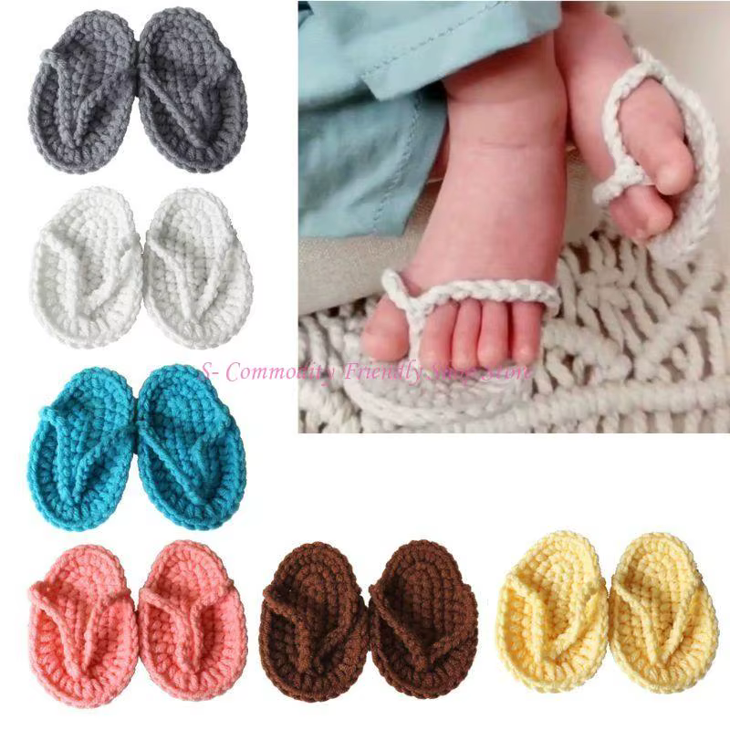 Zapatillas bebé ganchillo 85AE – Accesorios fotografía recién nacido - imagen 4