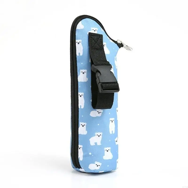 D7YD Calentador biberones portátil, cochecito bebé, bolsa aislante, bolsa colgante desmontable - imagen 3