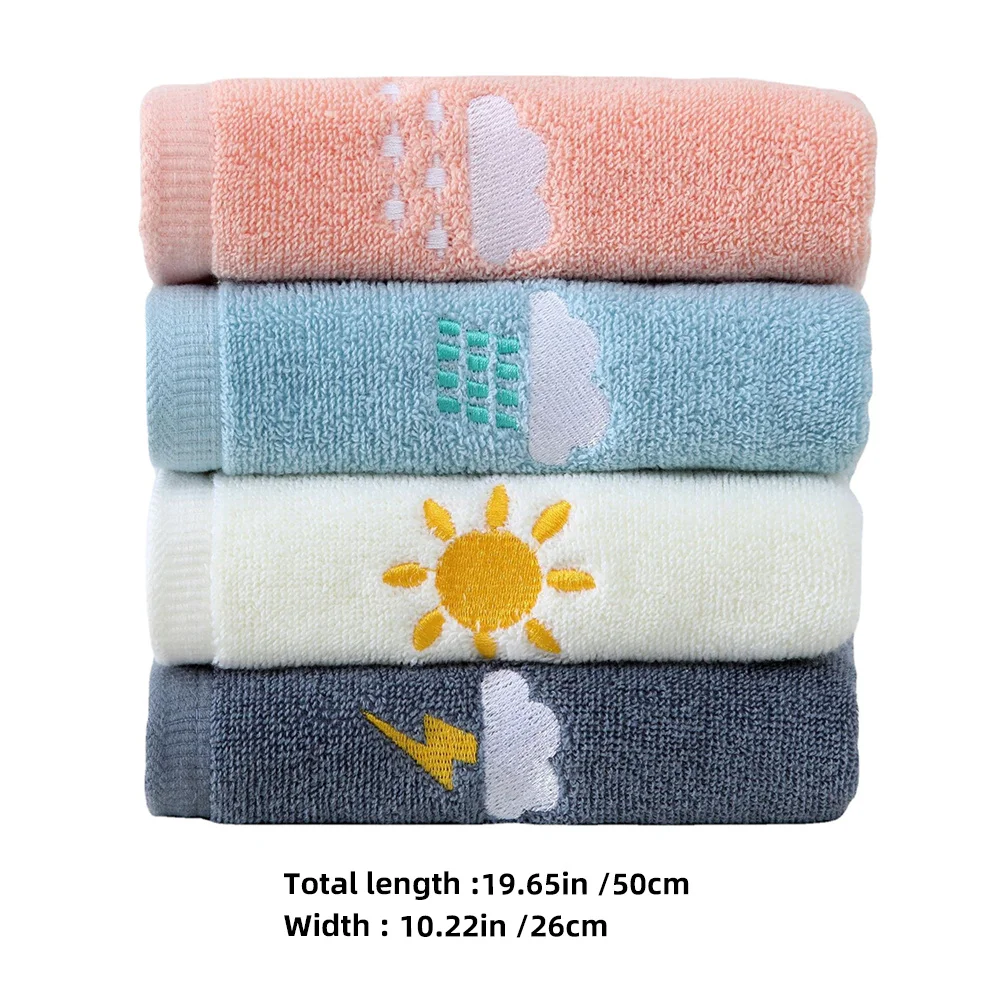 4 Uds. Toallas largas de algodón para bebé, toallas suaves y absorbentes para la cara rápida, paños para eructar para bebé, toallitas para recién nacidos - imagen 4