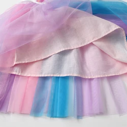 DXTON Vestido de princesa tutú para niñas – Estilo sirena veraniego
