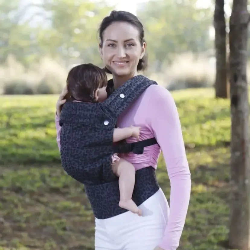 Portabebés de Fibras Premium 100% Lino para Recién Nacido a Pequeño Compacto y Ajustable Ergonómico con Soporte Lumbar de 7-44 Libros - imagen 5