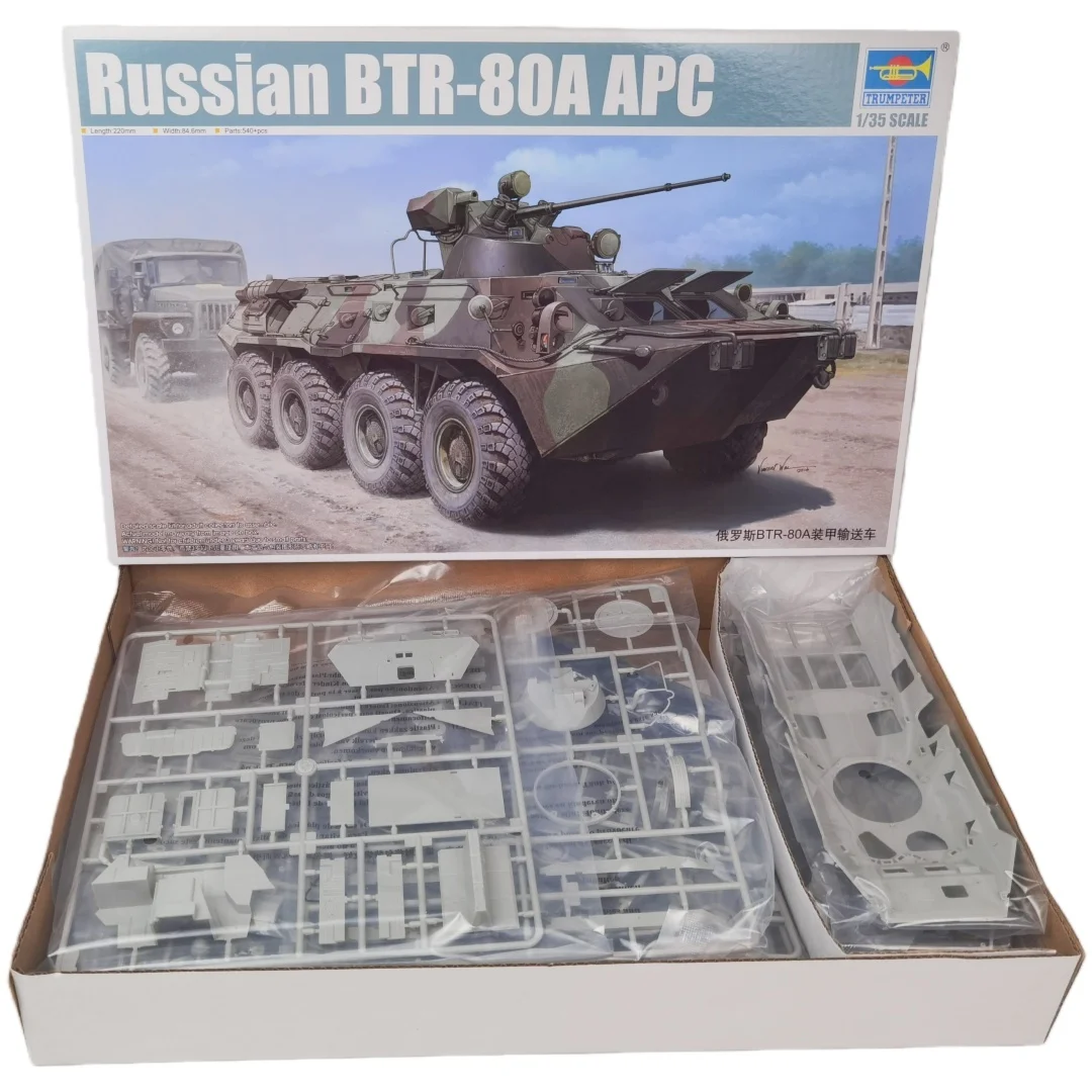 TRUMPETER 1/35 ruso BTR-80A APC modelo de rompecabezas de ensamblaje de plástico - imagen 2
