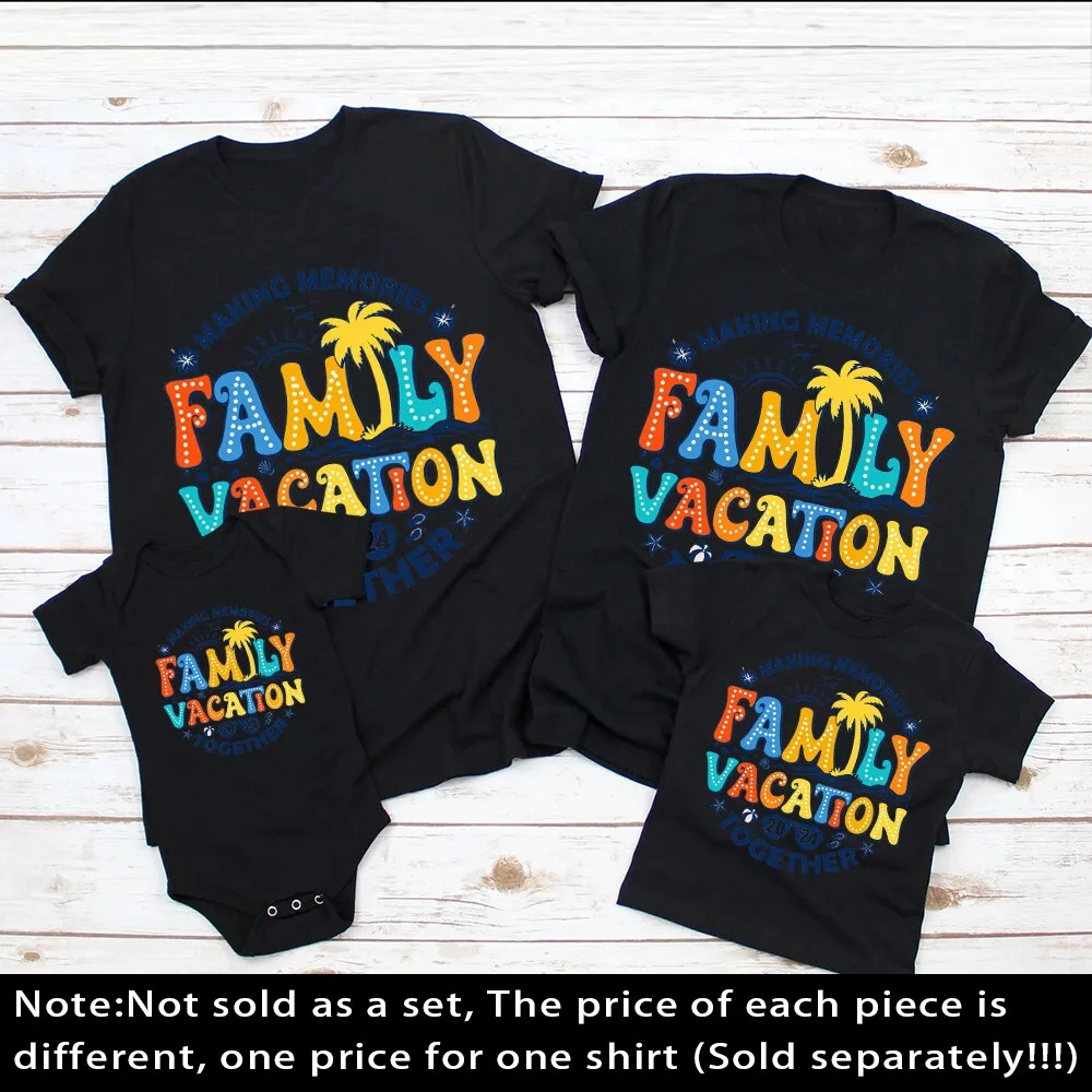 Camisetas a juego para toda la familia en vacaciones de verano