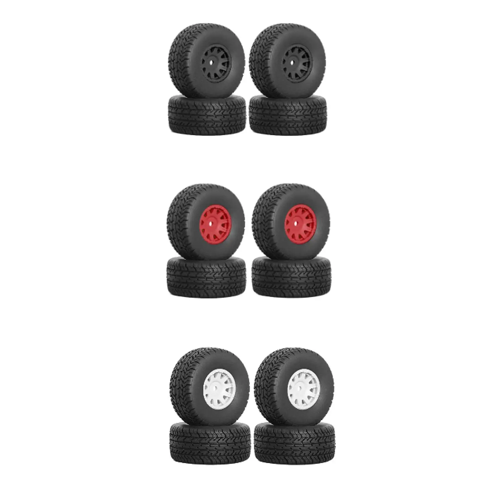 4 Pieces RC Crawler Car Tires Replacement for Ara550116 1/14 RC Crawler Car