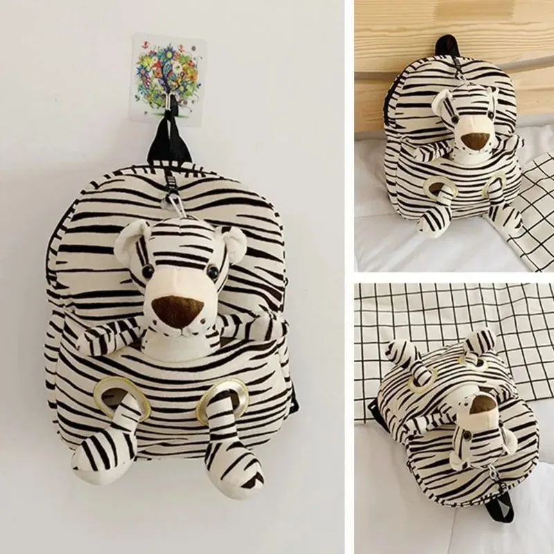 Mochila de animales de peluche para niños pequeños, bolsas para niños pequeños, lindos juguetes de animales de peluche, mochila para niños pequeños para niñas y niños, bolsa de libros preescolar - imagen 5