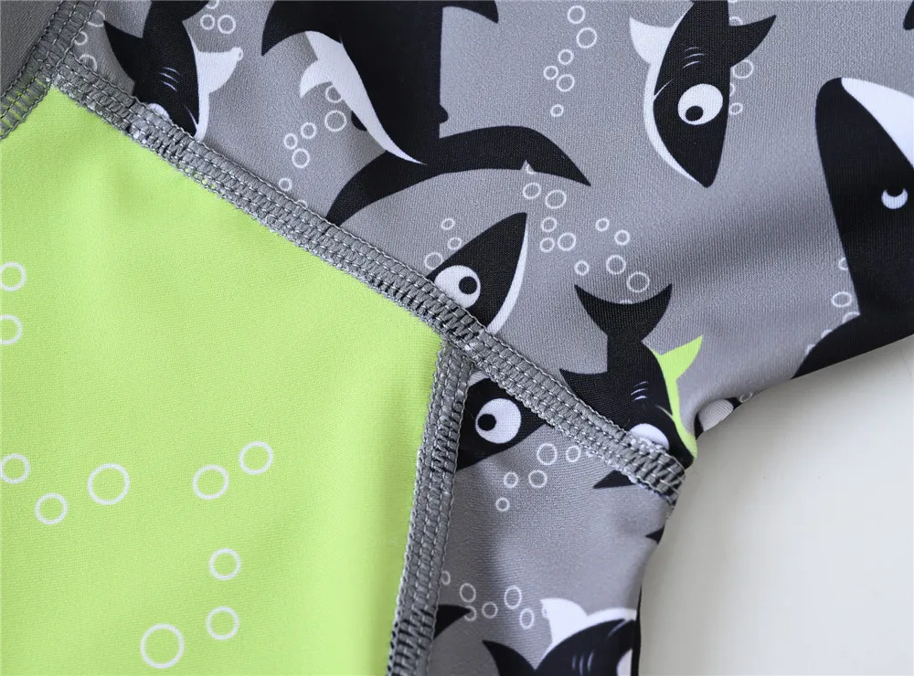 2023 traje de baño de verano para niños de una pieza con estampado de tiburones frescos, traje de baño para niños, ropa de playa para niños - imagen 5