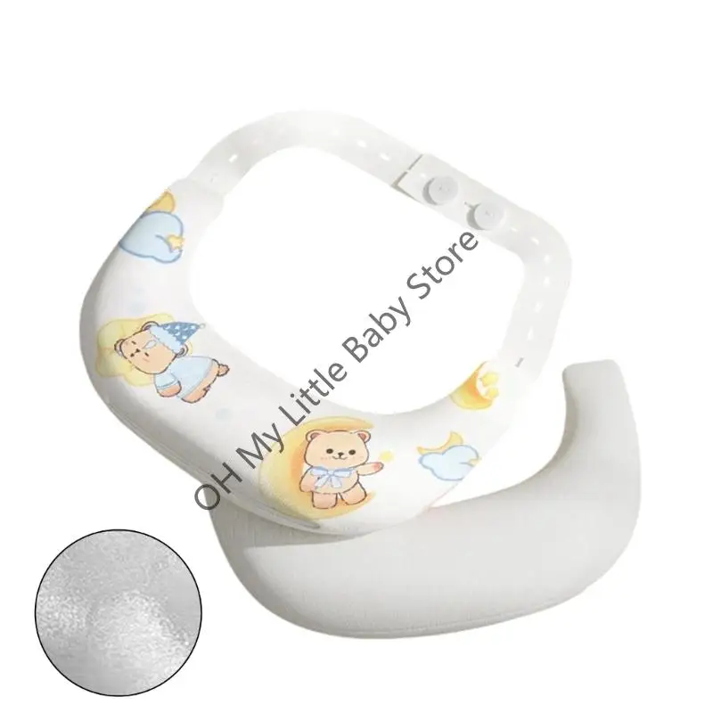 M76C Cotton algodón lavable Corcha almohada Necks Soporte para desarrollo saludable - imagen 3