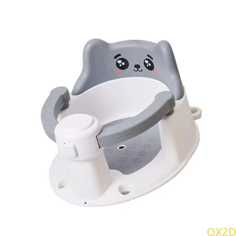 Asiento baño bañera infantil QX2D asiento baño para bebés para bebé 6-15 meses proporciona soporte respaldo fácil - imagen 2