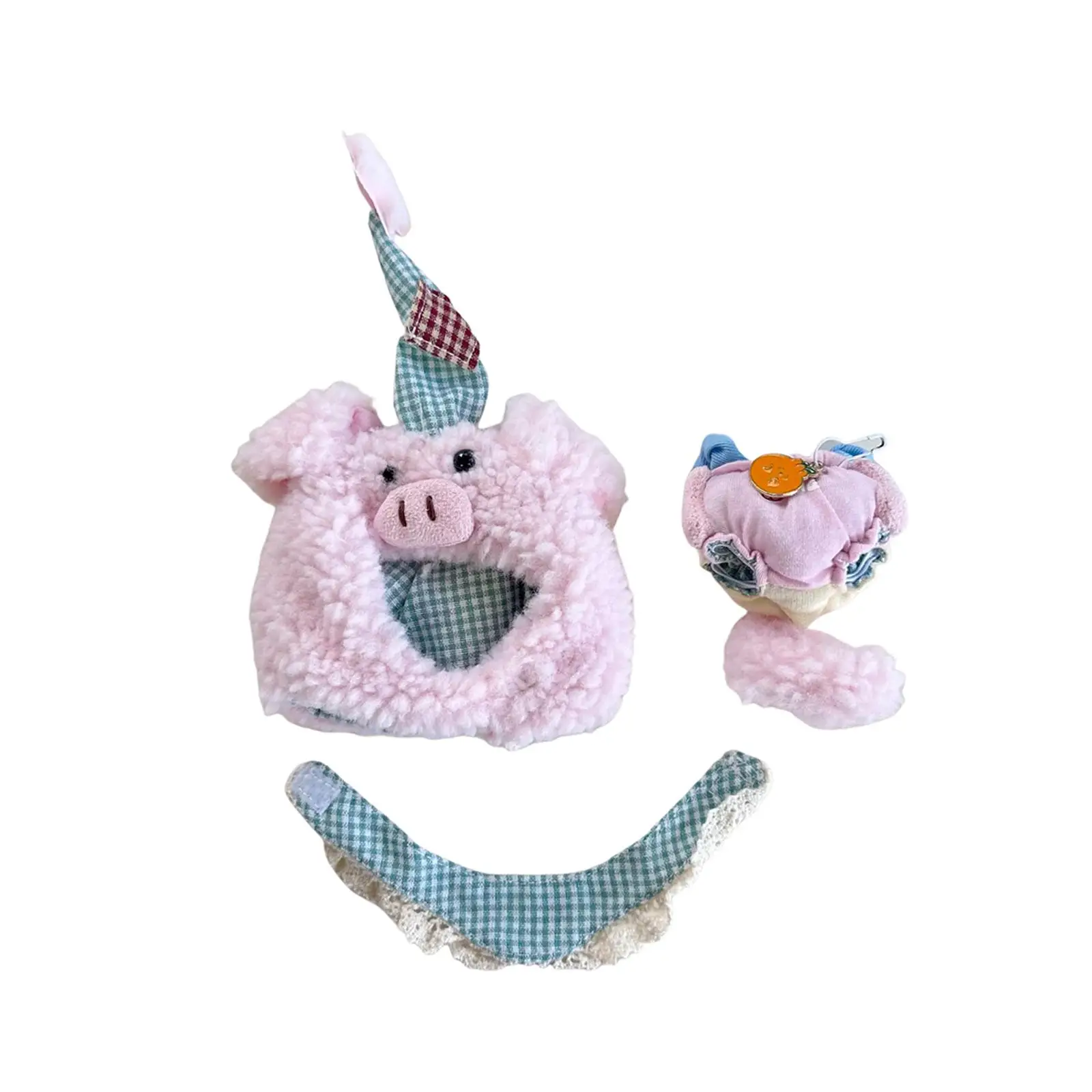Stuffed Doll Clothes, Cute Antenna Pig Outfit Doll Clothing Make Your Own Dolls Replacement Toy Clothes for 15cm 17cm Dolls,