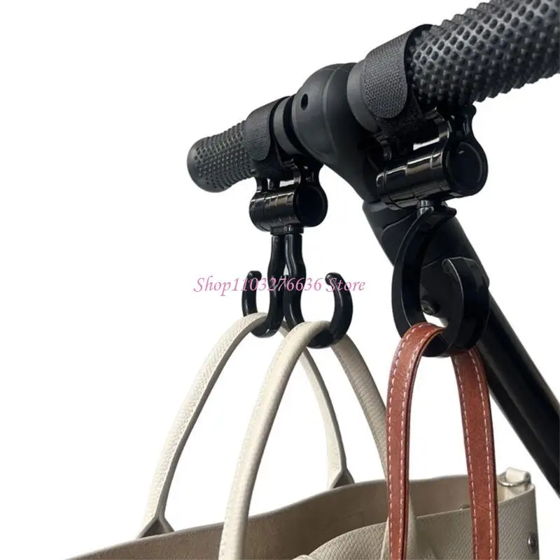 Gancho para cochecito bebé R6FD, organizador para cochecito, gancho para cochecito, gancho para cochecito 360 ​​grados - imagen 3