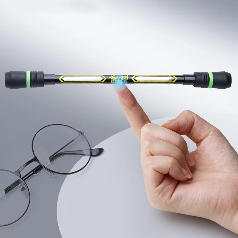 4 Uds. Bolígrafo giratorio colorido, entrenamiento de flexibilidad para los dedos, bolígrafo de Gel para liberar estrés, bolígrafo azul, amarillo, rojo y morado, regalo de fiesta y Festival ZYF - imagen 5